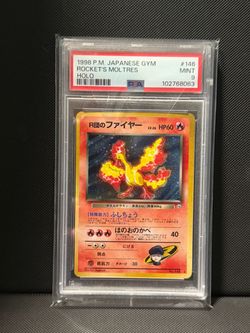 🔥 Pokémon Rocket’s Moltres PSA 9 🔥