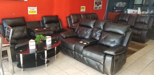 Sofa and love seat recliners