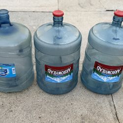 4    5 Gallon Water Bottles In Good Condition  All 4 For 25.00