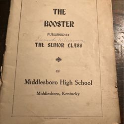 Middlesboro High School Senior Class 1930