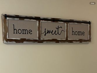 Home Sweet Home Wood Sign 
