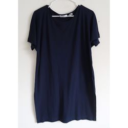 EQUIPMENT Femme Navy T-Shirt Dress - Size XS