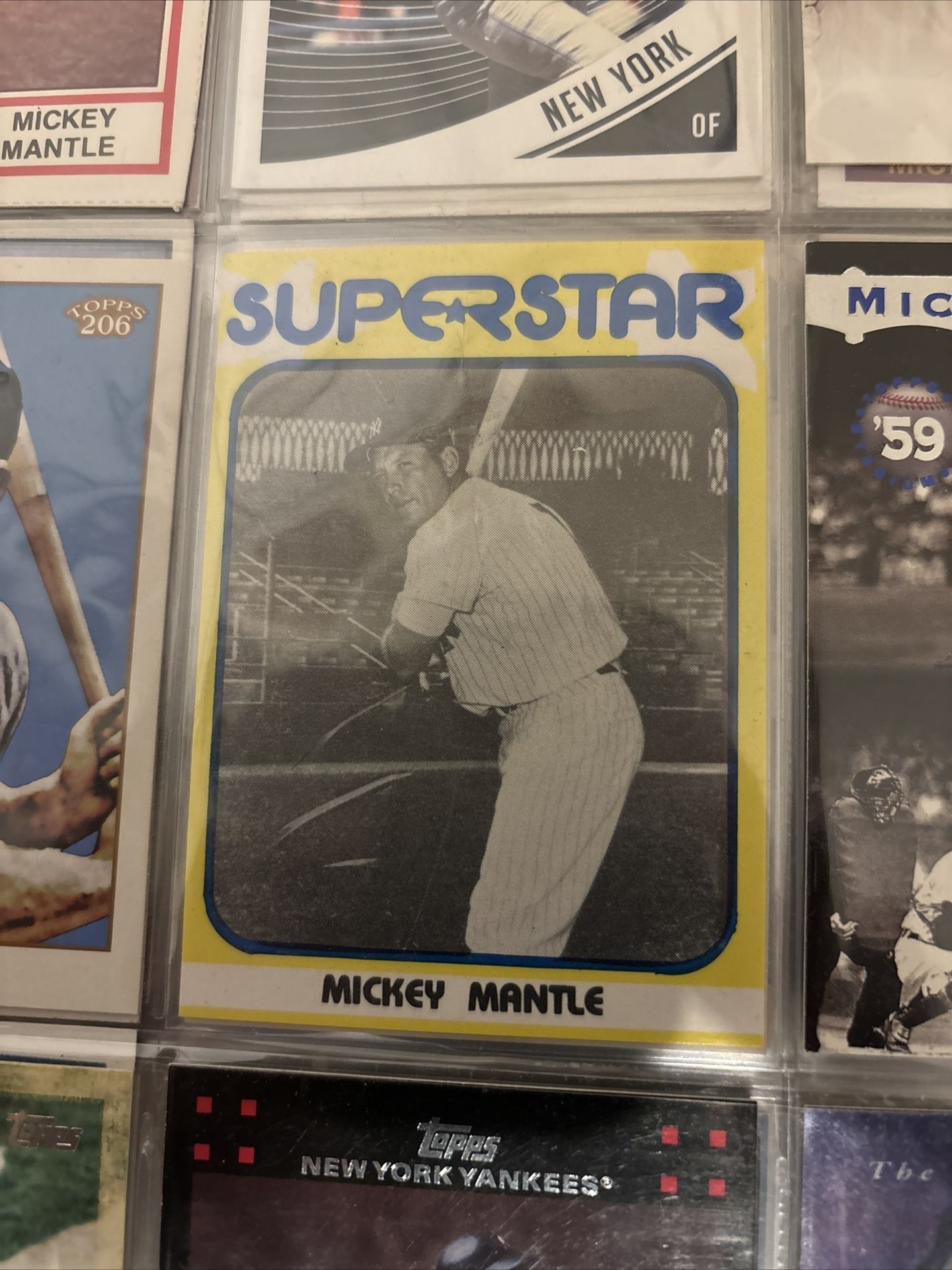 10 Vintage Mickey Mantle Baseball Cards
