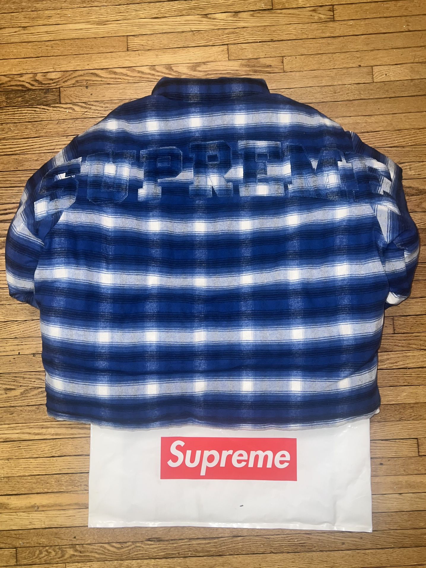 Supreme Jacket Flannel Reversible Puffer XXL for Sale in Brooklyn
