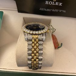 18 Karat Gold Diamond Rolex