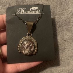 NE Sterling Signed Pendant Necklace