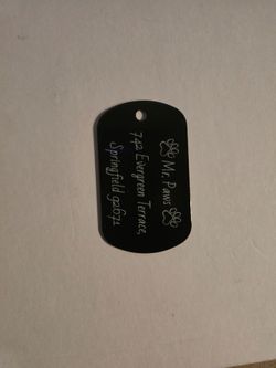 Custom pet tags