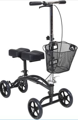 Drive Medical 796 Adjustable Height Steerable Knee Walker Knee Scooter Leg