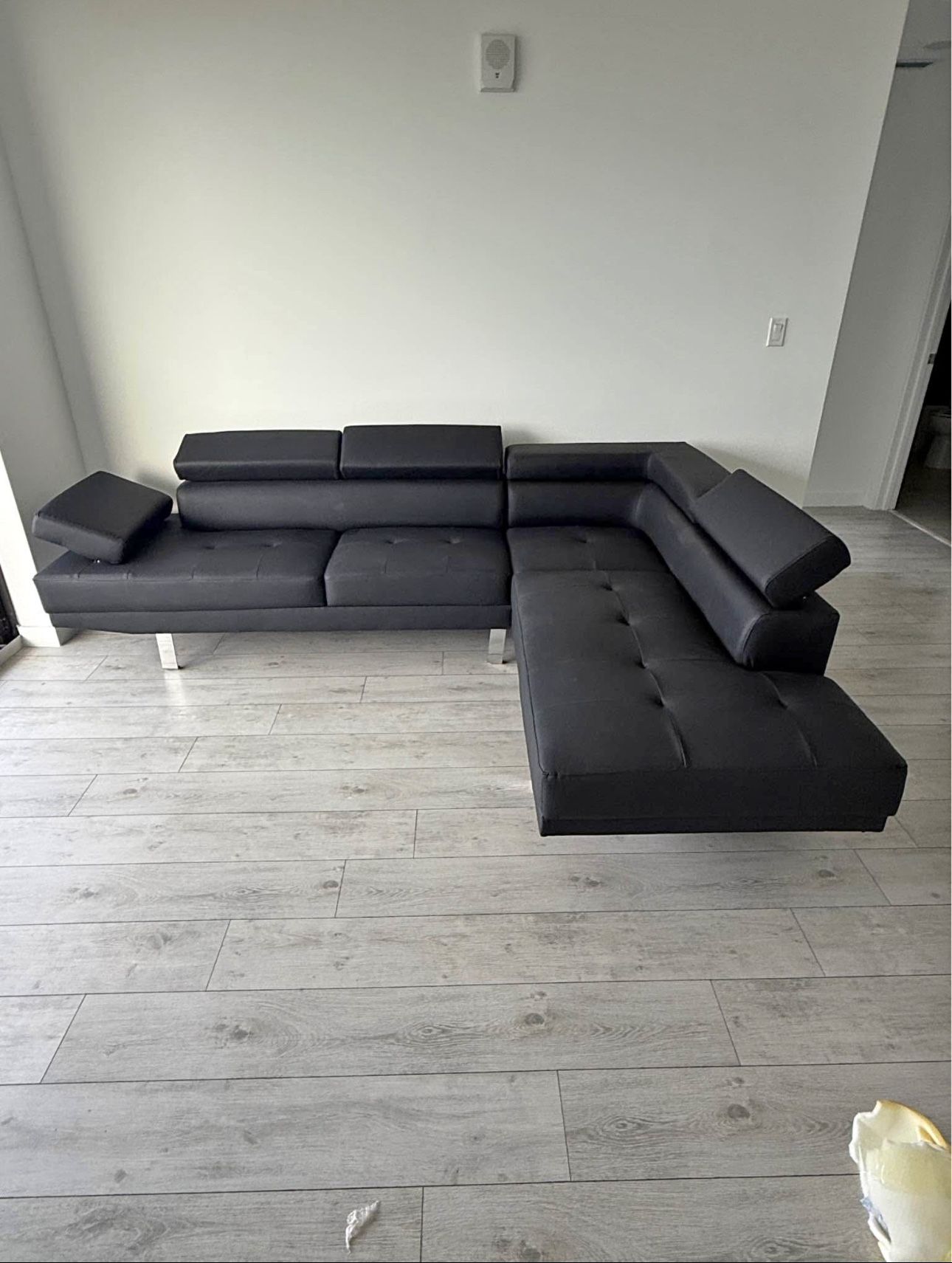 Brand New Leather Sectional In Box- Shop Now Pay Later