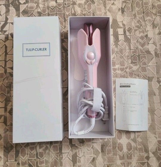 Tulip Hair Curler Automatic Curling Iron, 3 Adjustable Temperatures to 430°F B53