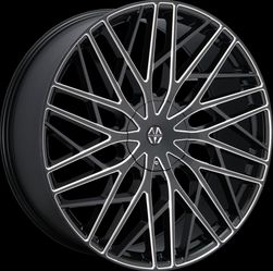 24x9 MASSIV 925 BLACK AND MILLED Wheels