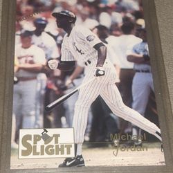 Rare / Invest1994 Michael Jordan Baseball Investor's Spotlight card, White Sox Read Descr.