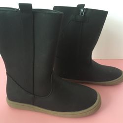 Kids Black Boots, Size 11