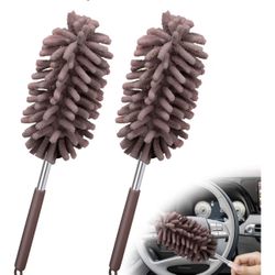 Car Interior Duster with Extension Pole, Microfiber Car Dusters
