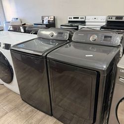 Samsung washer and dryer set electric with warranty