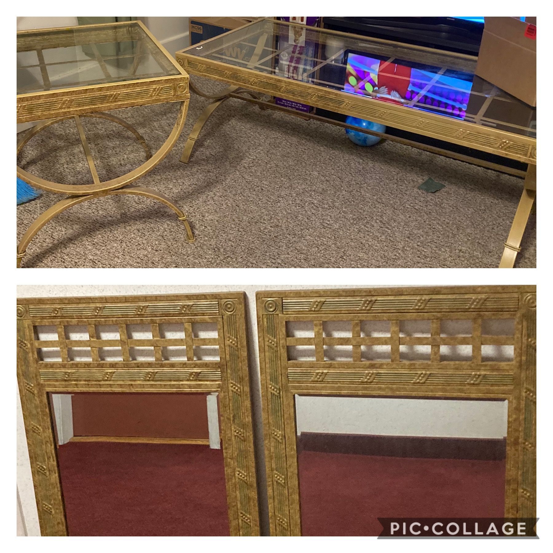 Living Room Furniture and Mirrors