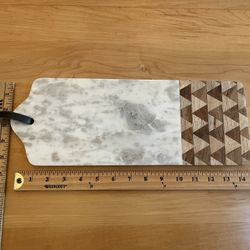 Marble And Wood Serving Board