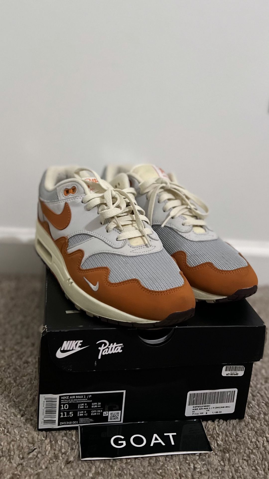 Nike Patta x Air Max 'Monarch' Size 10