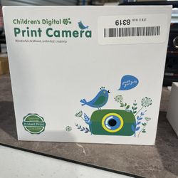 (WORKS) Children's Digital Print Camera w/micro SD Card