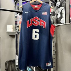 Nike Lebron James Olympic USA 2012 Authentic Jersey Men’s Size XL Navy Blue