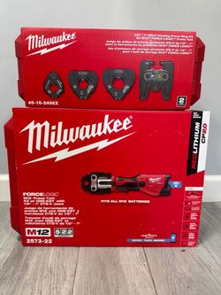 Brand new Milwaukee M12 Force Logic Press Tool Kit Bundle
