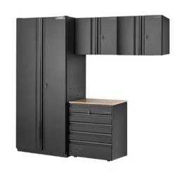 4-Piece Extra Wide Heavy Duty Welded Steel Garage Storage System