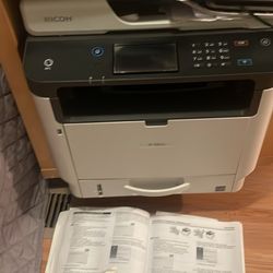 Printer, Does Everything Comes With Set Up Doc Cd Rolling Oak Shelf..