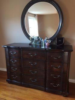 Dresser with mirror