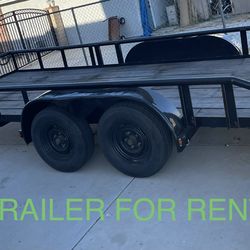 17 foot trailer for (Rent)