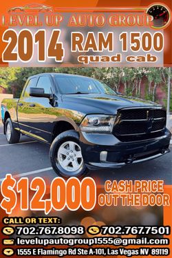 2014 Ram 1500 Quad Cab Truck • Clean Title • Low Mileage • Reliable • Excellent Condition •