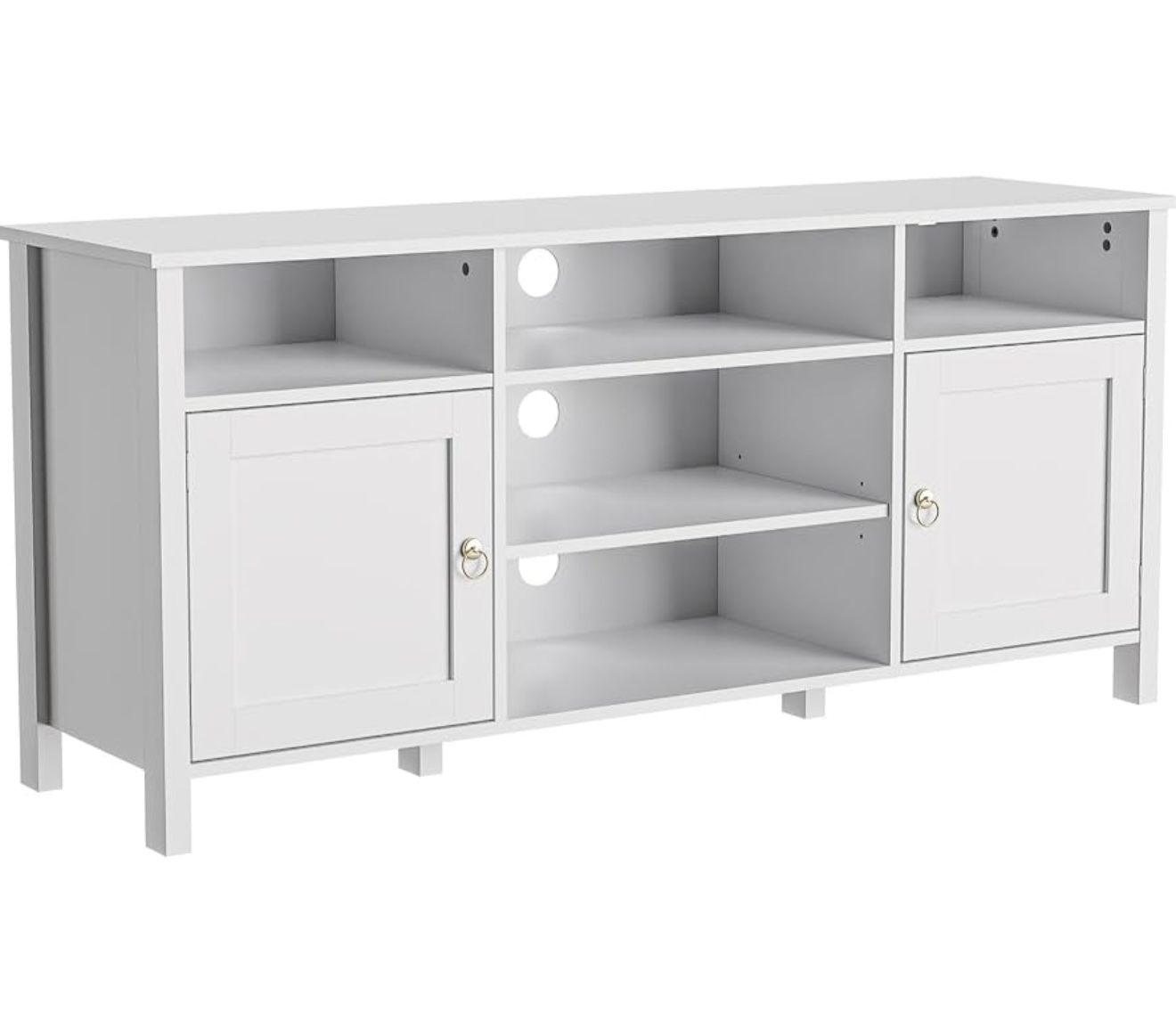 Black  & White Modern 55” Tv Stand 