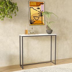 36" Faux Marble Console Table  (2colors )