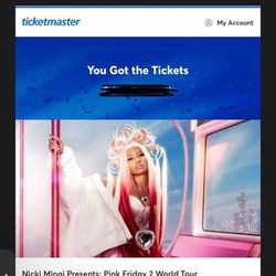 Nicki Minaj Pink Friday 2 gag City Tour Tickets