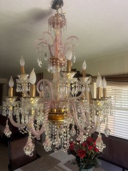 12 Light Swarovski Pink Chanel