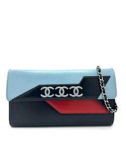 CHANEL HANDBAG WALLET ON CHAIN AIRLINE WOC LEATHER POUCH BOX HAND BAG Multiple colors