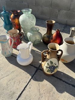 Lots of good condition vases, each $10