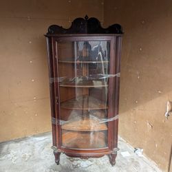 Antique Mahogany Corner Cabinet 