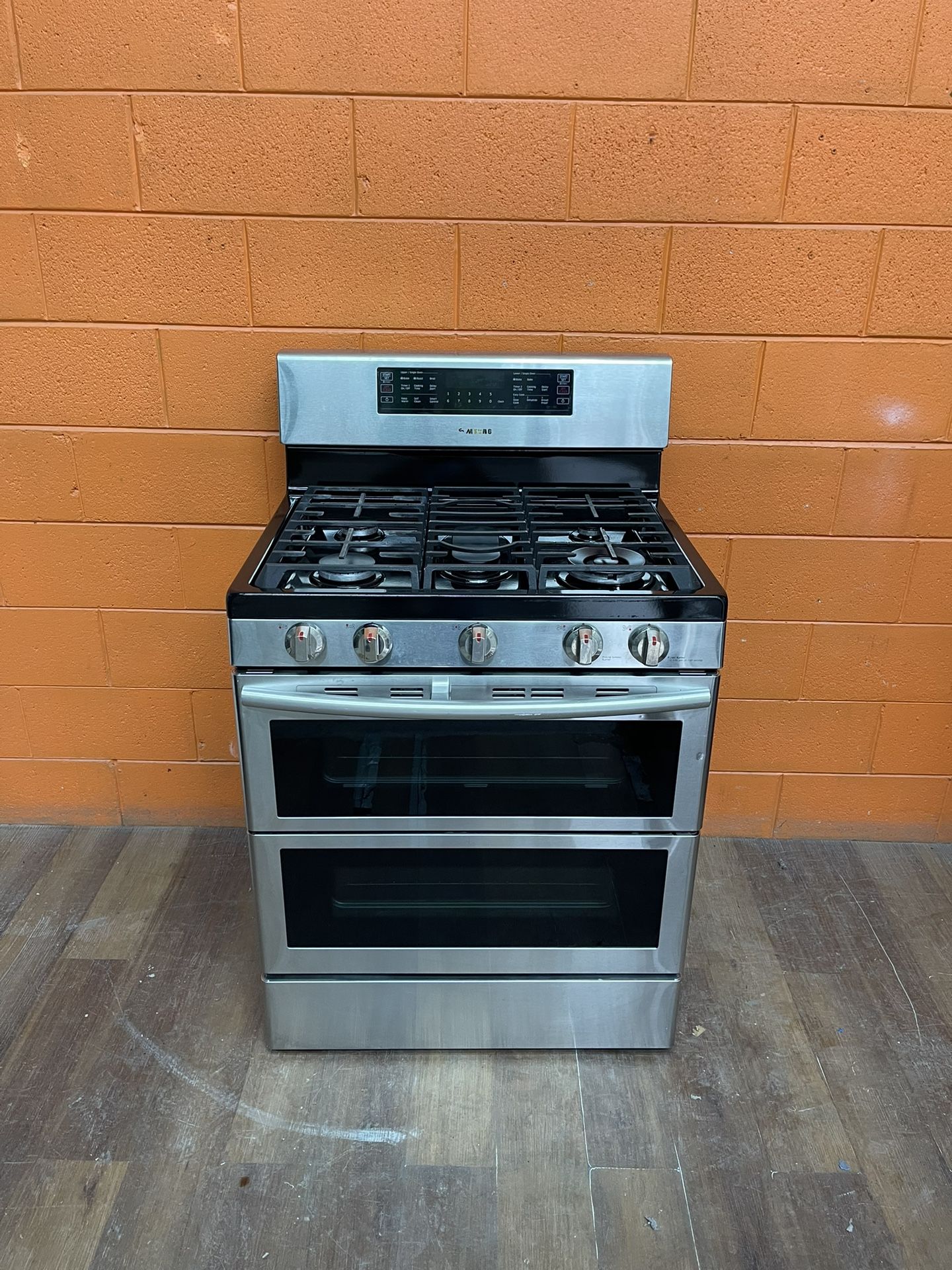 double oven 5 burner gas stove 