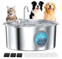 Pet Fountain,Xl ,1.8 Gallon
