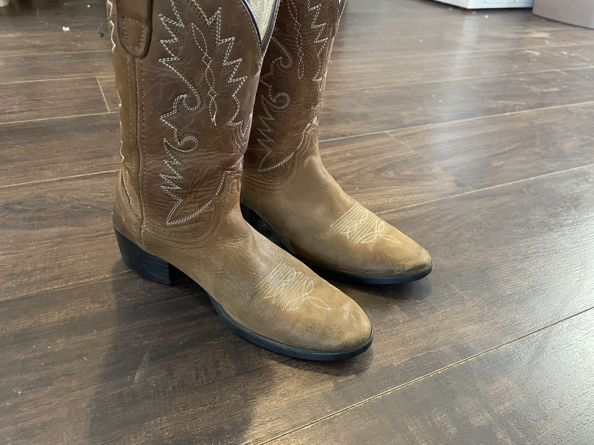 Dan Post Youth Size 4 Leather Cowboy Western Boots Model DPC - 2003 Cowboy