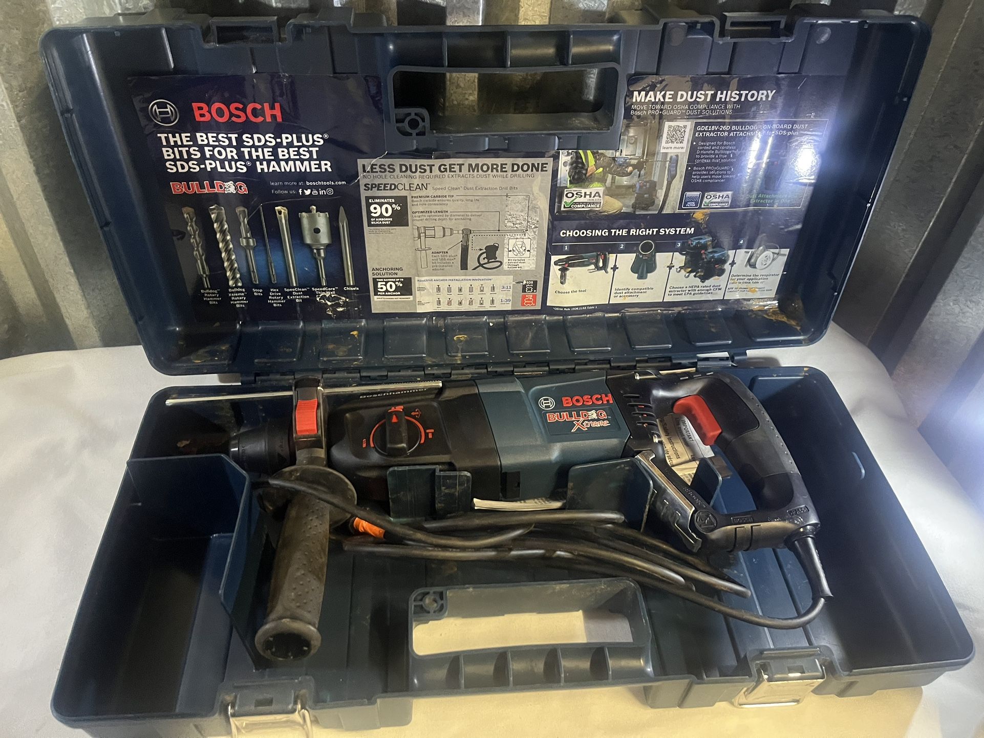 Bosch 11255VSR Bulldog Xtreme SDS-Plus Rotary Hammer Drill