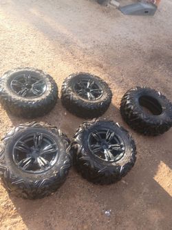 ATV/UTV Mud Tires and Rims Set