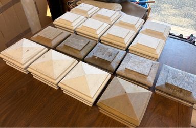 17 - 4 x 4 Fence Post Caps - Two Styles