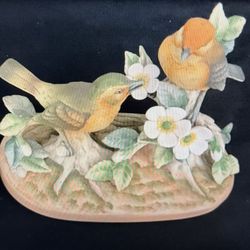 Vintage Warbler" by Andrea Porcelain Piece