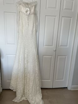 Bride's wedding dress