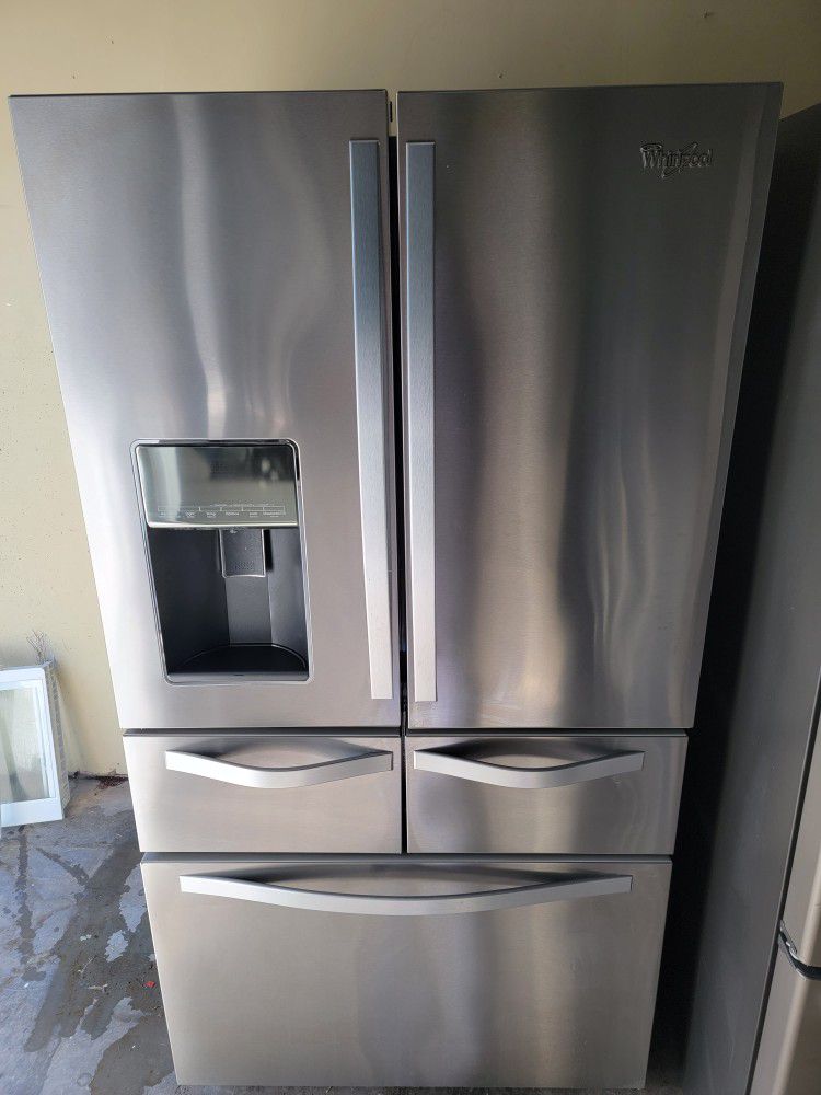 Whirlpool Refrigerator Stainless French Door Doble Ice Maker/ Delivery Available 
