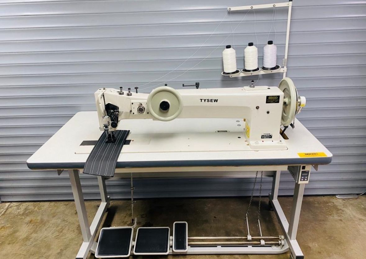 Tysew Long Arm Twin Needle Walking Foot Needle Feed machine