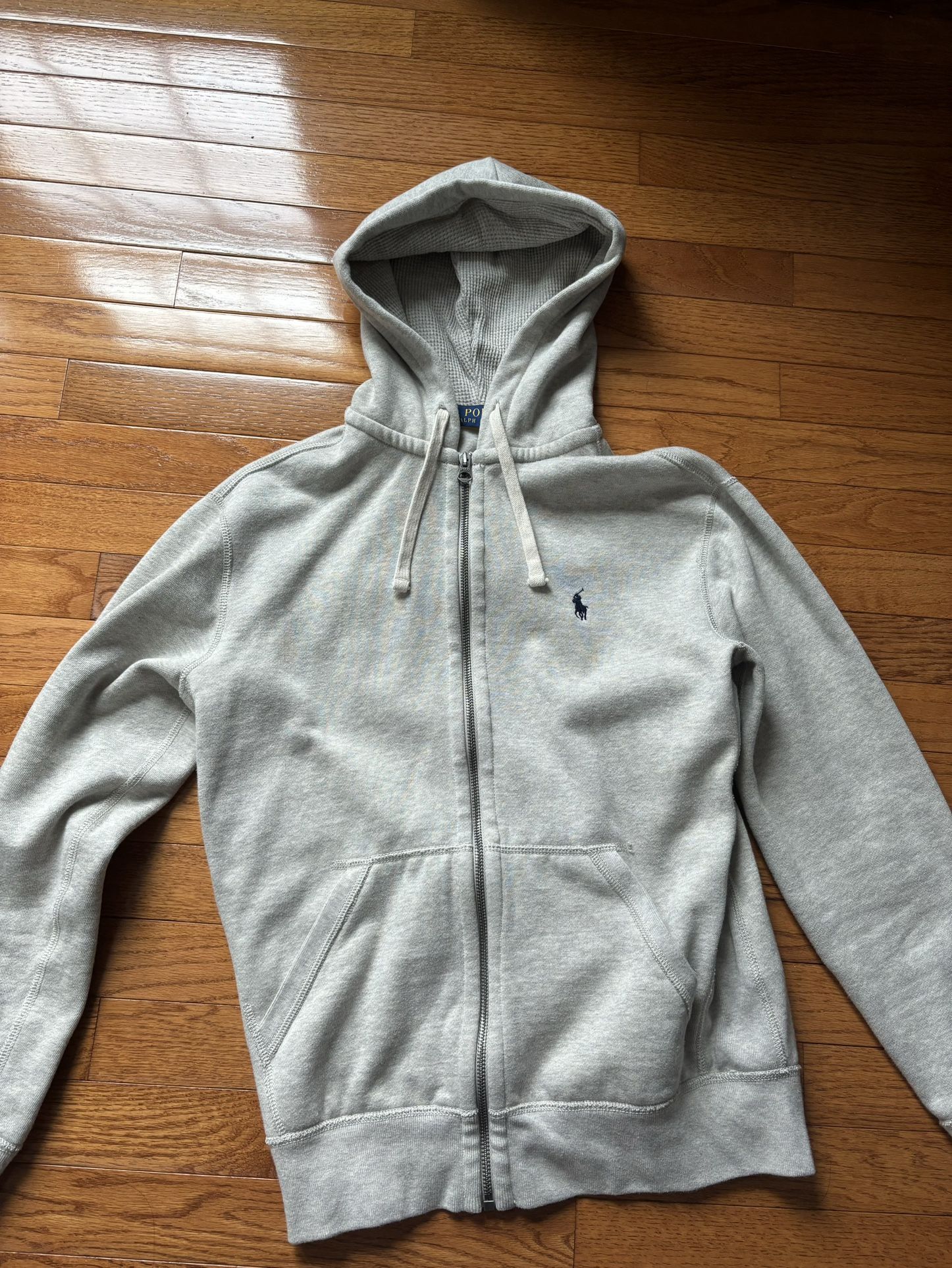 Grey Polo Zip Up