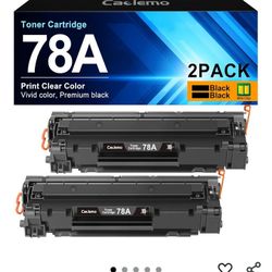 Black Toner Cartridges Pack Of 2 Works With Hp Printer (Check Model Numbers On The Description)
