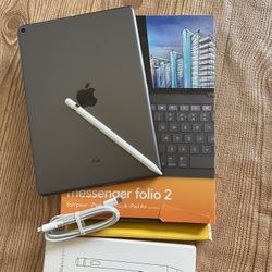 Apple iPad Air 3rd Generation (10.5” screen) 64GB With zagg Keyboard and Pencil 